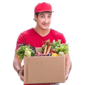 Beyaz arkaplanda izole edilmiş alışveriş konsepti