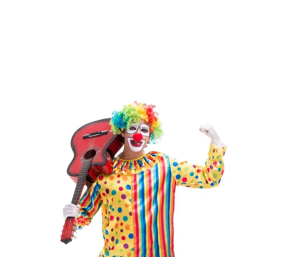 Funny clown isolated on white background — Stock Photo, Image