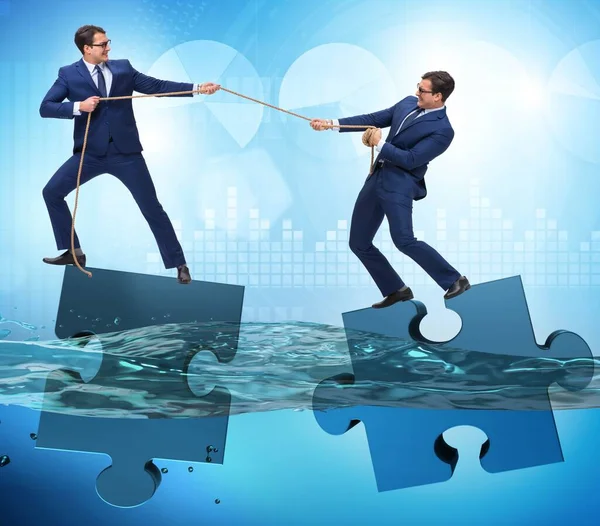 Business concept of teamwork and competition — Stock Photo, Image