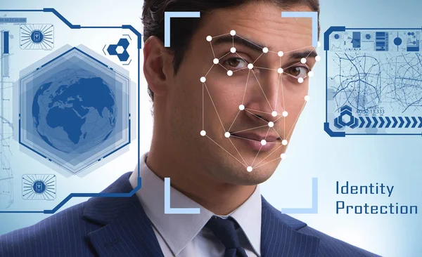 Concepto de software y hardware de reconocimiento facial —  Fotos de Stock