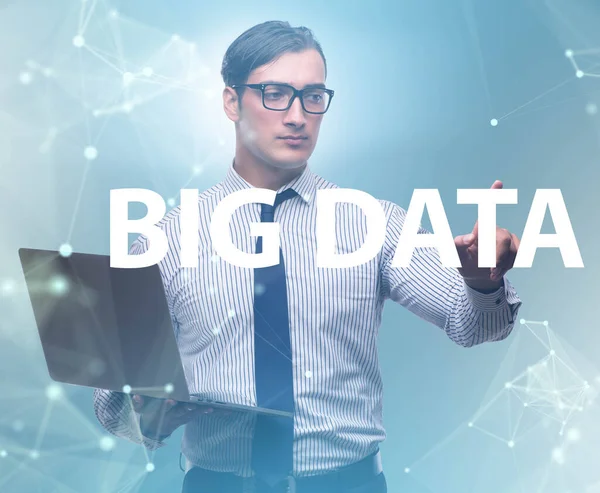 Big data concept with data mining analyst — Stock Photo, Image