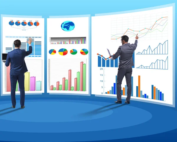 Concept de business chart et visualisation de la finance — Photo