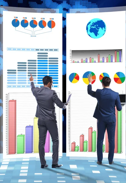 Concept de business chart et visualisation de la finance — Photo