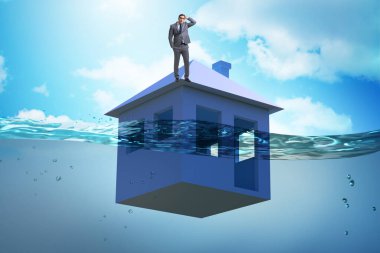 İnsanlarla ipotek geri ödeme hatası kavramı