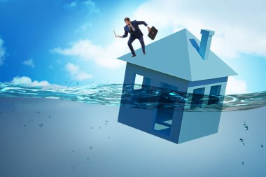 İnsanlarla ipotek geri ödeme hatası kavramı