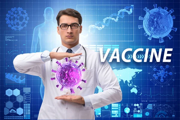 코로나 바이러스 - 19 백신을 개발하고 있는 사람 — 스톡 사진