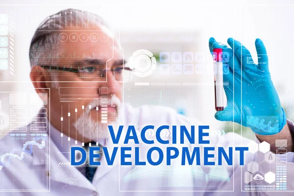 Coronavirus covid-19 vaccine development concept — Stockfoto