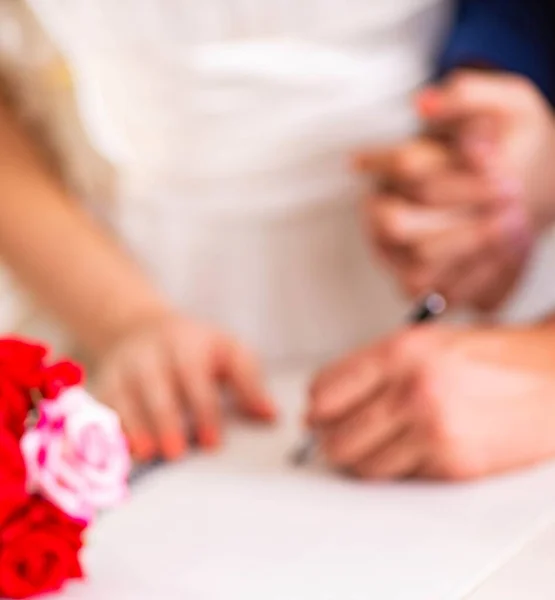 WEdding ceremonie met vrouw en man — Stockfoto