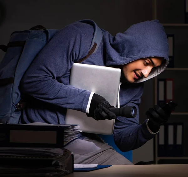 盗用身份盗用概念窃取个人资料的贼 — 图库照片