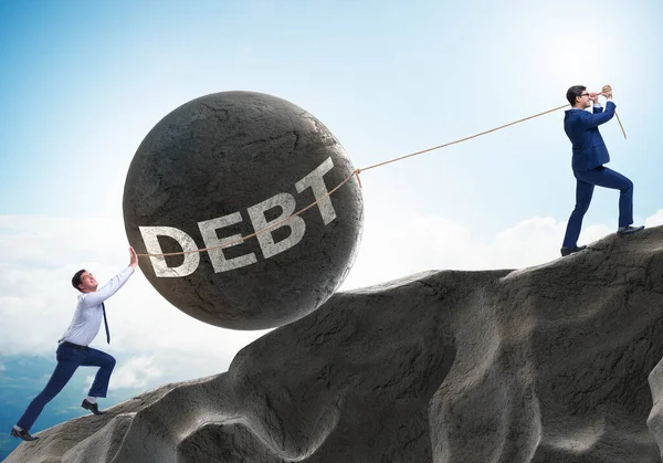 Koncepcja biznesowa zadłużenia i pożyczek — Zdjęcie stockowe