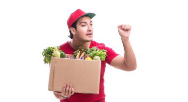 Beyaz arkaplanda izole edilmiş alışveriş konsepti