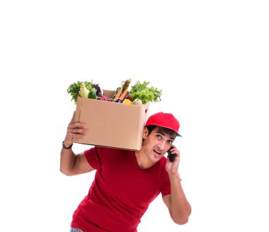 Beyaz arkaplanda izole edilmiş alışveriş konsepti