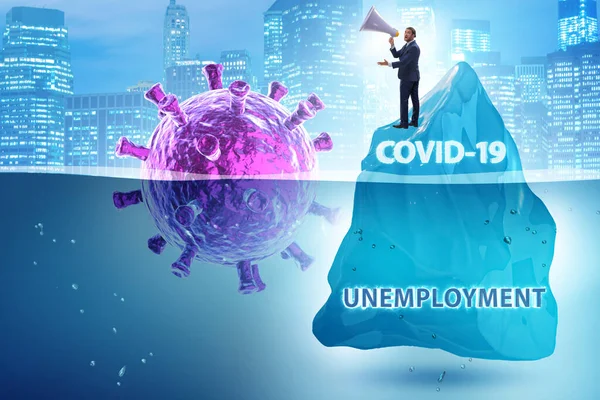 Economic crisis concept in coronavirus covid-19 — Stock Photo, Image