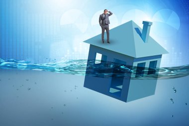 İnsanlarla ipotek geri ödeme hatası kavramı