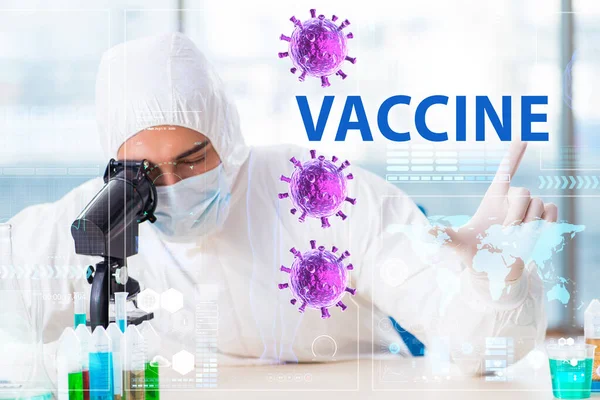 Concepto de desarrollo de la vacuna contra el Coronavirus covid-19 — Foto de Stock