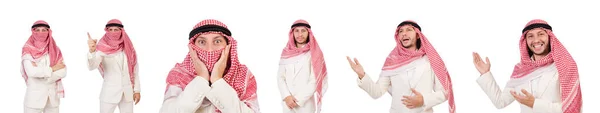 Arab man isolated on the white — Stock Photo, Image