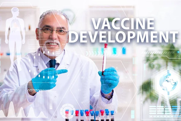 Coronavirus covid-19 vaccine development concept — Stockfoto