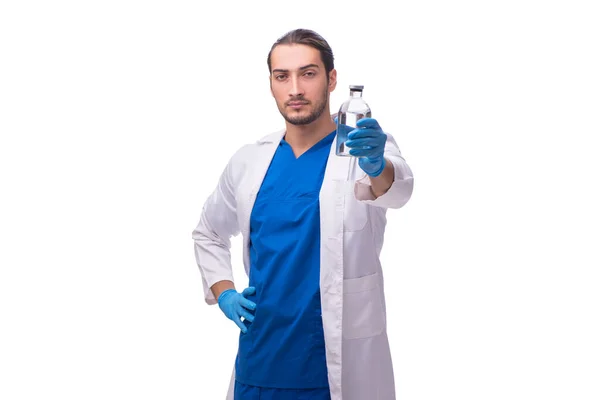 Jeune médecin masculin isolé sur blanc — Photo
