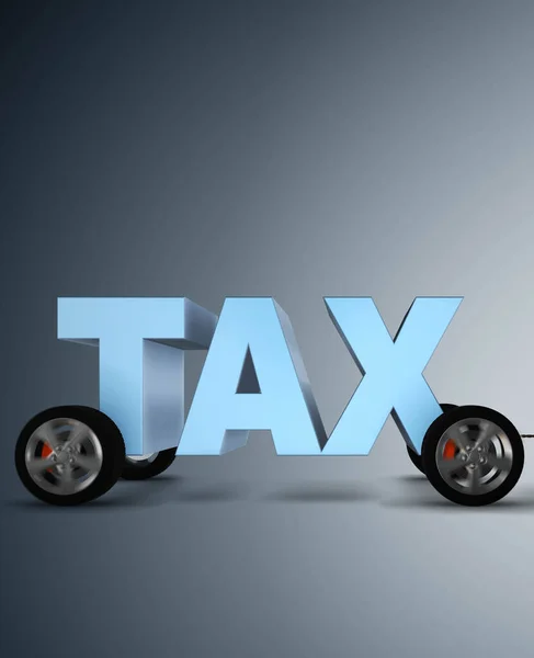 Бизнес-концепция налоговой нагрузки - 3d рендеринг — стоковое фото