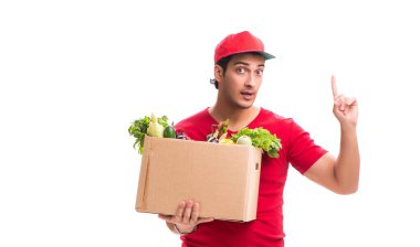 Beyaz arkaplanda izole edilmiş alışveriş konsepti