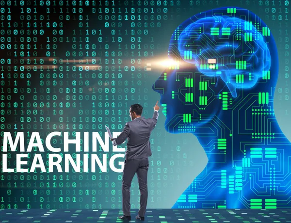 Machine learning concept as modern technology — Stock Photo, Image