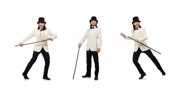 Collage de jeune homme en costume — Photo