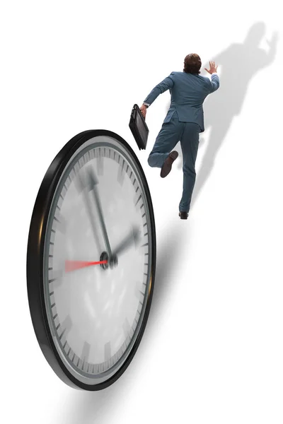 Zakenman werknemer in time management concept — Stockfoto