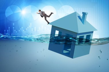 İnsanlarla ipotek geri ödeme hatası kavramı