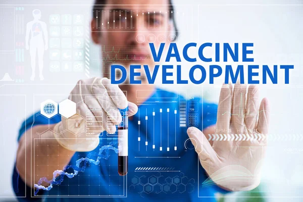 Coronavirus covid-19 vaccine development concept — Stockfoto