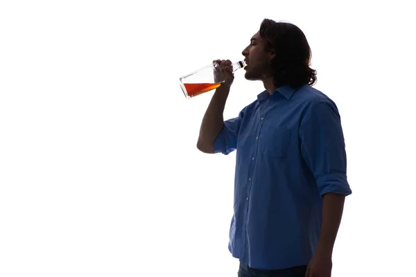 Young man suffering from alcoholism — Stock Photo, Image