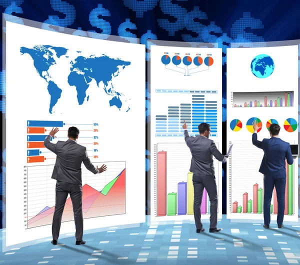 Concept van business grafieken en financiële visualisatie — Stockfoto