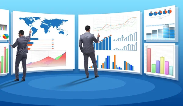 Concept of business charts and finance visualisation — Stock Photo, Image