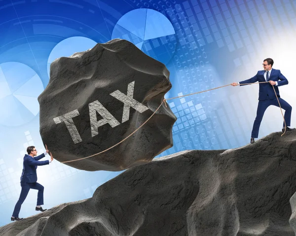 Business concept of tax payments burden — Stock Photo, Image