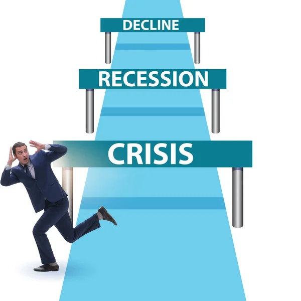 Concept of crisis and recession and challenges — Stock Photo, Image