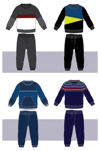 Conjunto de ropa para niño — Vector de stock