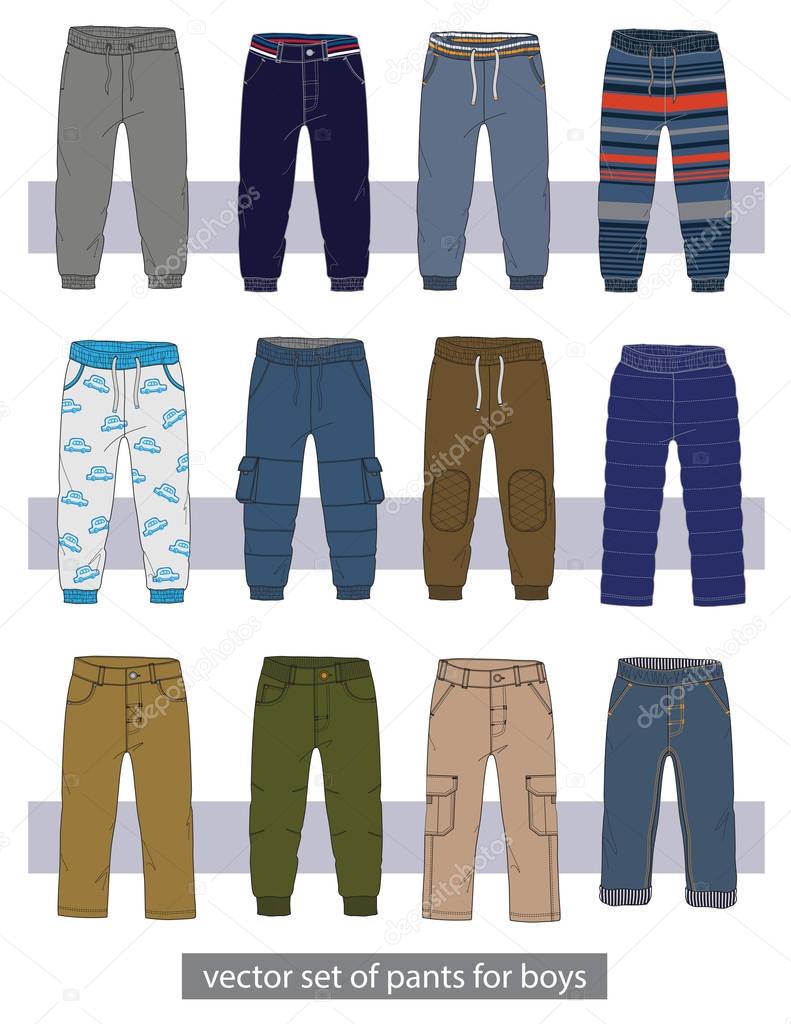 set of pants for boys
