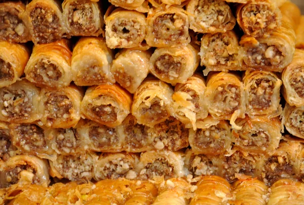 Dulces orientales baklava — Foto de Stock