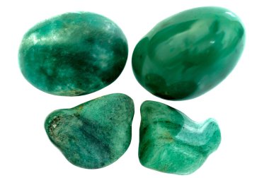 Zebercet taşları beyaz arka plan üzerinde ayarla