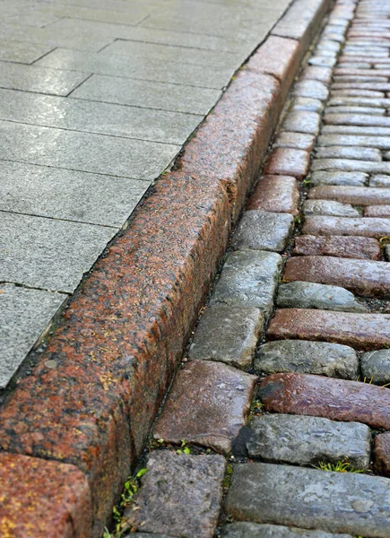 Pavement and road in the city — Stock Photo, Image