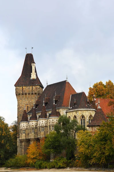 Vajdahunyad Castle, castle in the City Park of Budapest, Hungary — Stock Photo, Image