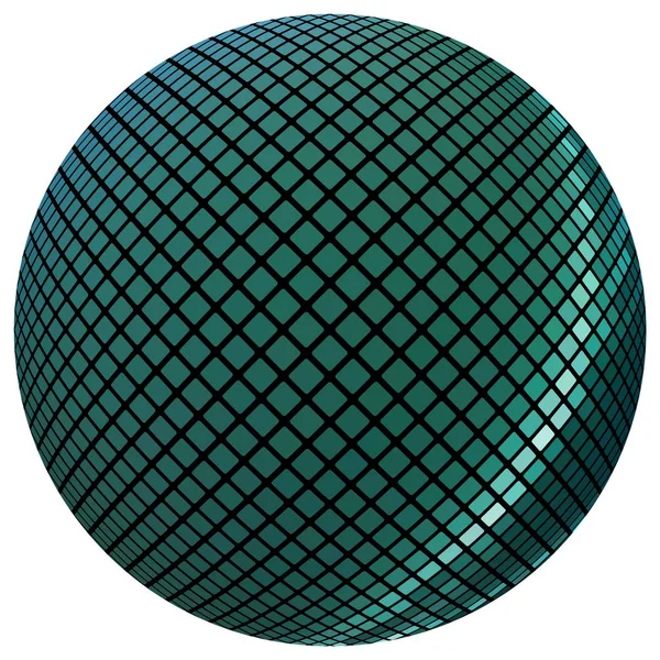 Zöld mozaik labda — Stock Vector