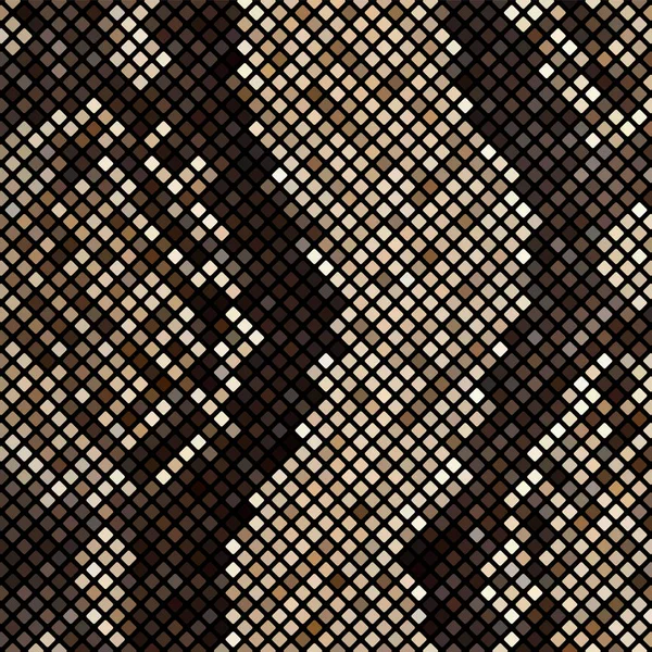 Mosaico de piel de serpiente — Vector de stock