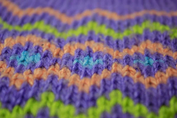 Multicolored knitted pattern — Stock Photo, Image