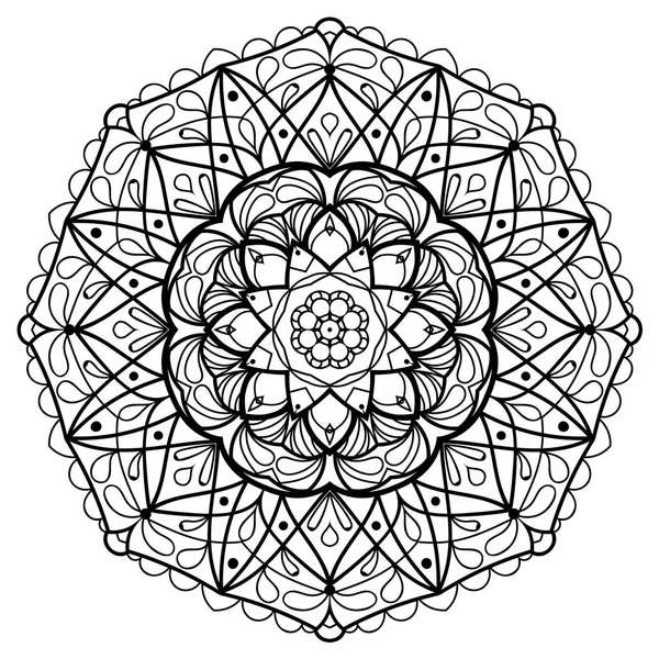 Blume Mandala. Vintage dekorative Elemente. — Stockvektor