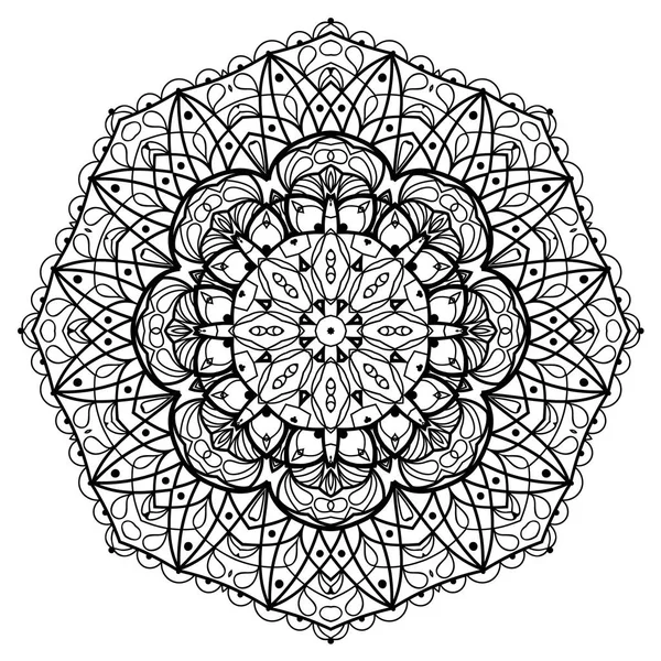 Mandala di fiori. Elementi decorativi vintage. — Vettoriale Stock