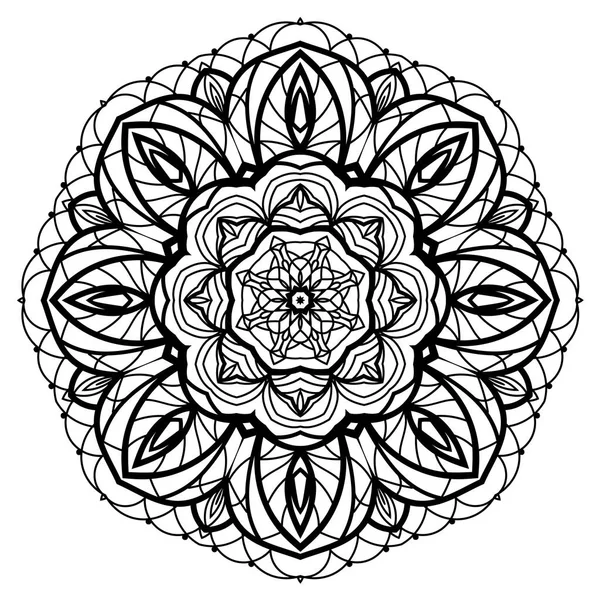 Blume Mandala. Vintage dekorative Elemente. — Stockvektor