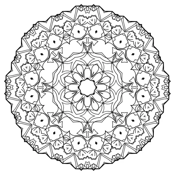 Mandala Flor. Elementos decorativos vintage. — Vetor de Stock