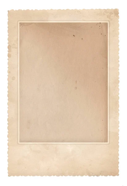 Old photo frame. Vintage paper. Retro card — Stock Photo, Image