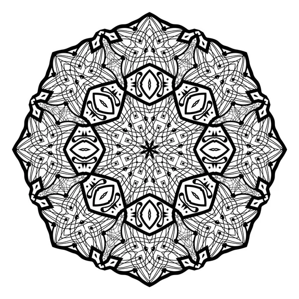 Virág Mandala. Vintage dekoratív elemek. — Stock Vector