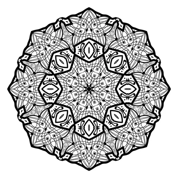 Bloemmandala. Vintage decoratieve elementen. — Stockvector